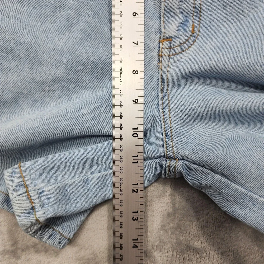 Vintage YOYO JEANS Shorts Womens 1 Juniors Blue Denim High Rise Mom Baggy Casual